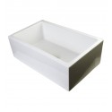 ALFI Brand AB3018SB-B 30" Biscuit Smooth Thick Wall Fireclay Single Bowl Farm Sink