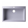 ALFI Brand AB3020DI-W White 30" Drop-In Single Bowl Granite Composite Kitchen Sink