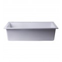 ALFI Brand AB3020DI-W White 30" Drop-In Single Bowl Granite Composite Kitchen Sink
