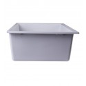 ALFI Brand AB3020UM-W White 30" Undermount Single Bowl Granite Composite Kitchen Sink
