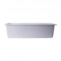 ALFI Brand AB3020UM-W White 30" Undermount Single Bowl Granite Composite Kitchen Sink