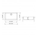 ALFI Brand AB3020UM-B Biscuit 30" Undermount Single Bowl Granite Composite Kitchen Sink