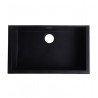 ALFI Brand AB3020UM-BLA Black 30" Undermount Single Bowl Granite Composite Kitchen Sink