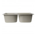 ALFI Brand AB3220DI-B Biscuit 32" Drop-In Double Bowl Granite Composite Kitchen Sink