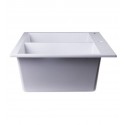 ALFI Brand AB3420DI-W White 34" Drop-In Double Bowl Granite Composite Kitchen Sink