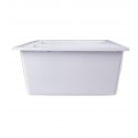 ALFI Brand AB3420UM-W White 34" Undermount Double Bowl Granite Composite Kitchen Sink