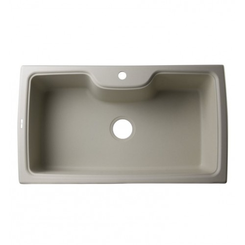 ALFI brand AB3520DI-B Biscuit 35" Drop-In Single Bowl Granite Composite Kitchen Sink