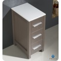 Fresca FST6212GO Torino 12" Bathroom Linen Side Cabinet in Gray Oak