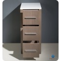 Fresca FST6212GO Torino 12" Bathroom Linen Side Cabinet in Gray Oak