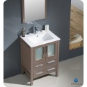 Fresca FVN6224GO-UNS Torino 24" Modern Bathroom Vanity with Integrated Sink in Gray Oak