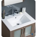 Fresca FVN6224GO-UNS Torino 24" Modern Bathroom Vanity with Integrated Sink in Gray Oak