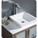 Fresca FVN6230GO-VSL Torino 30" Modern Bathroom Vanity with Vessel Sink in Gray Oak