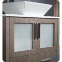 Fresca FVN6230GO-VSL Torino 30" Modern Bathroom Vanity with Vessel Sink in Gray Oak