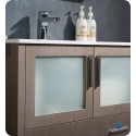 Fresca FVN6236GO-UNS Torino 36" Modern Bathroom Vanity with Integrated Sink in Gray Oak