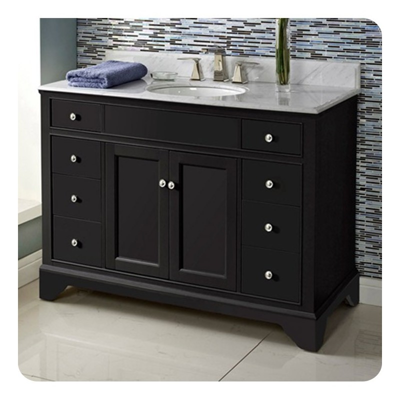 Fairmont Designs 1508-V48 Framingham 48" Modern Bathroom Vanity in Obsidian