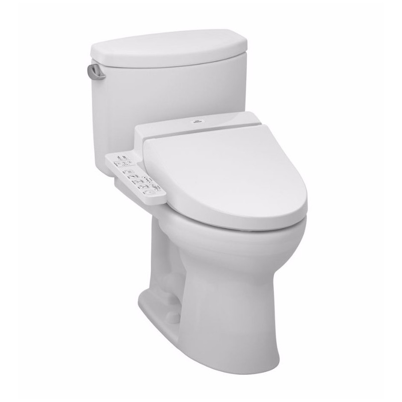 TOTO MW4542034CEFG01 Drake® II Connect+™ C100 Two-Piece Toilet - 1.28 GPF in Cotton with Washlet