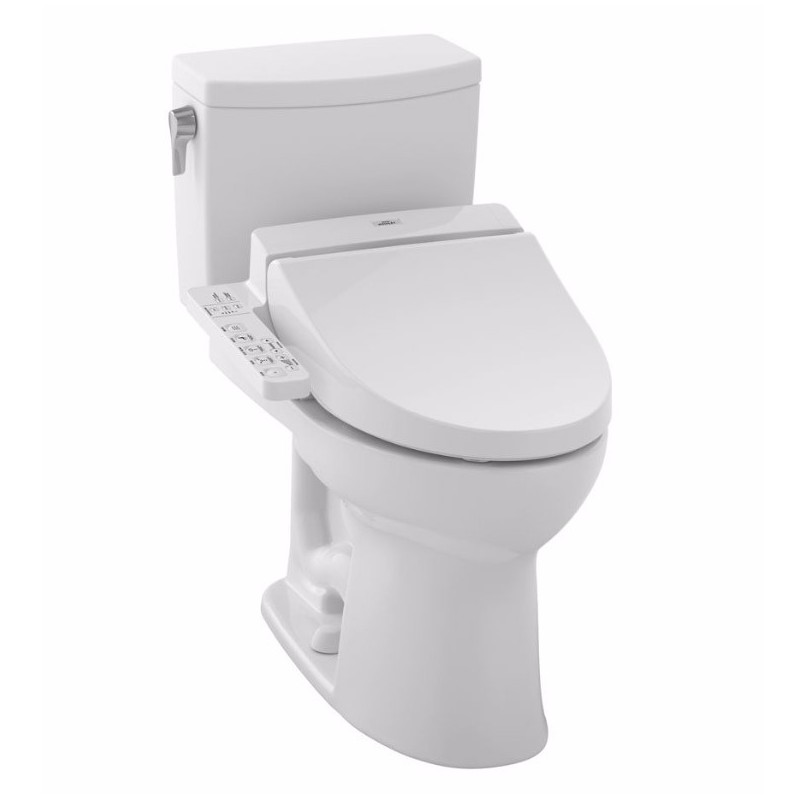 TOTO MW4542034CUFG01 Drake® II Connect+™ C100 Two-Piece Toilet - 1.0 GPF in Cotton with Washlet