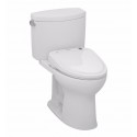 TOTO MW454584CEFG01 Drake® II Connect+™ S350e Two-Piece Toilet - 1.28 GPF in Cotton with Washlet