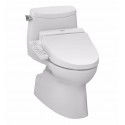 TOTO MW6142034CUFG01 Carlyle® II 1G Connect+™ C100 One-Piece Toilet - 1.0 GPF in Cotton with Washlet