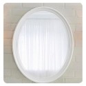 Fairmont Designs 1532-M28 Belle Fleur 28" Oval Mirror in Glossy White