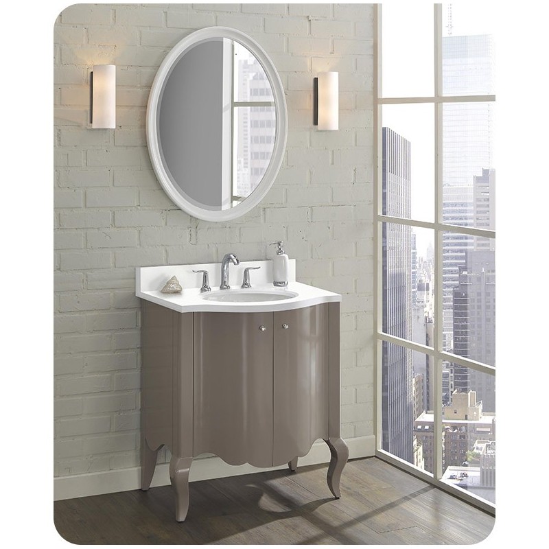 Fairmont Designs 1534-V30 Belle Fleur 30" Modern Vanity in Glossy Taupe