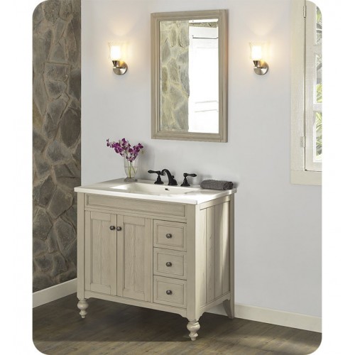 Fairmont Designs 1524-V36R Crosswinds 36" Traditional Vanity with Right side door in Slate Gray