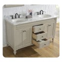 Fairmont Designs 1524-V6021D Crosswinds 60" Double bowl Traditional Vanity in Slate Gray