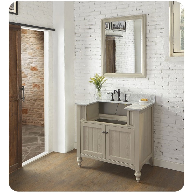 Fairmont Designs 1524-FV36 Crosswinds 36" Farmhouse Traditional Vanity in Slate Gray
