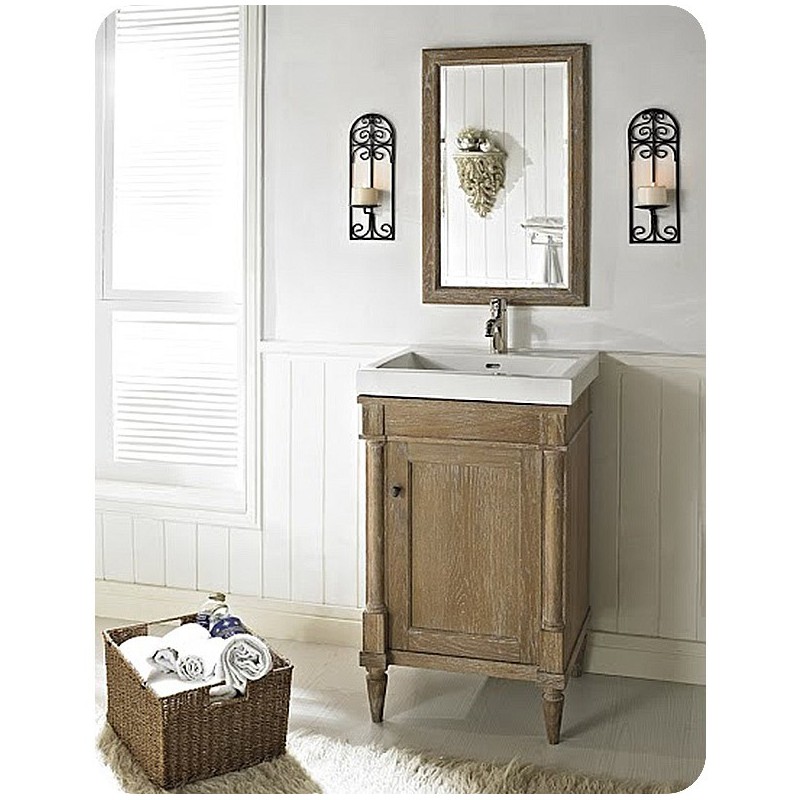 Fairmont Designs 142-V2118 Rustic Chic 21x18" Vanity in Weathered Oak