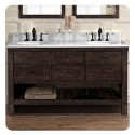 Fairmont Designs 1506-VH6021D Napa 60" Double Bowl Transitional Vanity in Aged Cabernet