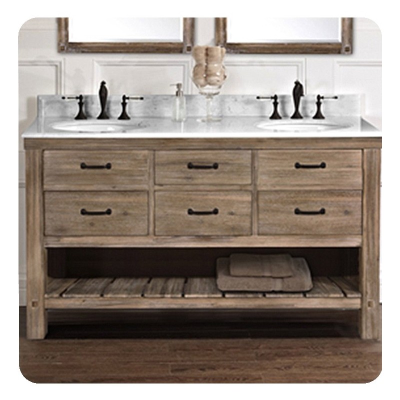 Fairmont Designs 1507-VH6021D Napa 60" Double Bowl Transitional Vanity in Sonoma Sand