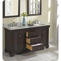 Fairmont Designs 1529-V6021D Providence 60" Double Bowl Traditional Vanity in Aged Chocolate