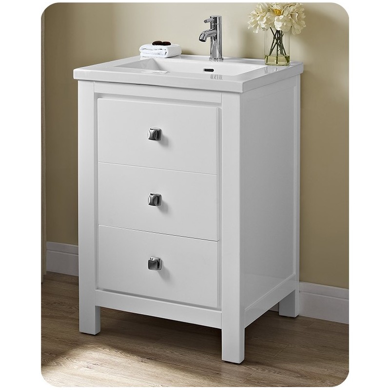Fairmont Designs 1520-V24 Uptown 24" Contemporary Vanity in Glossy White