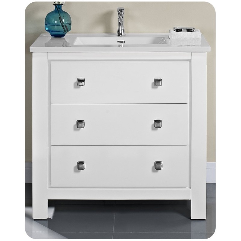 Fairmont Designs 1520-V36 Uptown 36" Contemporary Vanity in Glossy White