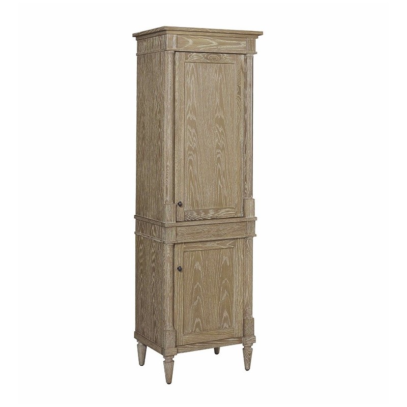 Fairmont Designs 142-HT2118_V2118 Rustic Chic 21" Linen Tower in Weathered Oak