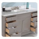 Fairmont Designs 1504-V60 Smithfield 60" Single Bowl Vanity in Medium Gray