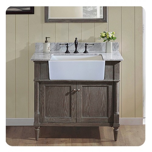 Fairmont Designs 143-FV36 Rustic Chic 36" Farmhouse Vanity in Silvered Oak