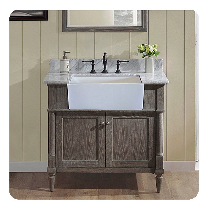 Fairmont Designs 143-FV36 Rustic Chic 36" Farmhouse Vanity in Silvered Oak