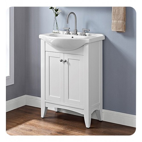 Fairmont Designs 1512-EU2617 Shaker Americana 26x17" Euro Vanity in Polar White