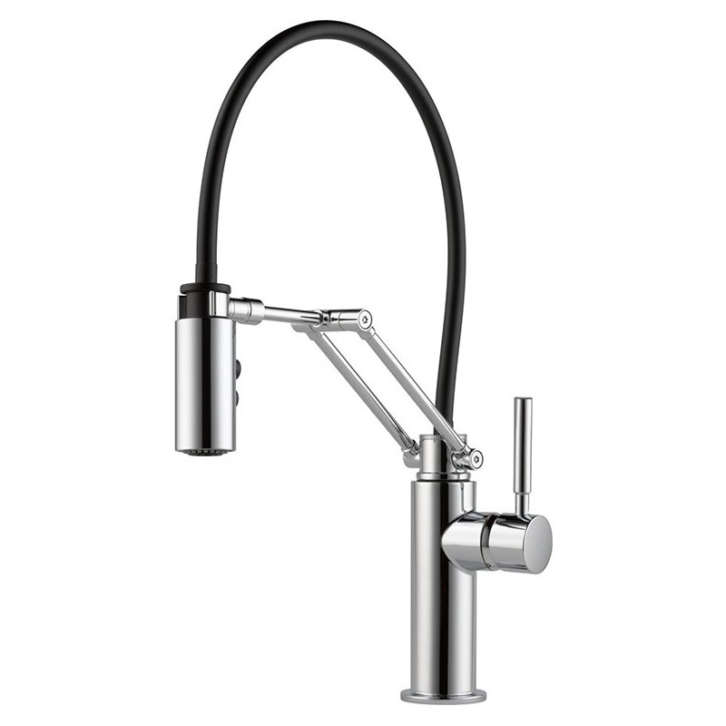 Brizo 63221LF Brizo Solna Single Handle Articulating Kitchen Faucet with Magnetic Docking Spray Head