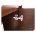 Fresca FVN8148WG-D Fresca Allier 48" Wenge Brown Modern Double Sink Bathroom Vanity with Mirror