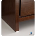 Fresca FVN8148WG-D Fresca Allier 48" Wenge Brown Modern Double Sink Bathroom Vanity with Mirror