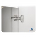 Fresca FVN8148WH-D Fresca Allier 48" White Modern Double Sink Bathroom Vanity with Mirror