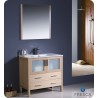 Fresca FVN6236LO-UNS Torino 36" Modern Bathroom Vanity with Integrated Sink in Light Oak