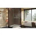 DreamLine Prism 36 1/8" by 36 1/8" Frameless Pivot Shower Enclosure, Clear 3/8" Glass Shower, Chrome Finish