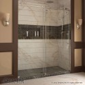 DreamLine Enigma-Z 44 to 48" Fully Frameless Sliding Shower Door, Clear 3/8" Glass Door, Polished Stainless Steel Finish