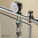 DreamLine Enigma-Z 56 to 60" Fully Frameless Sliding Shower Door, Clear 3/8" Glass Door, Polished Stainless Steel Finish