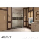 DreamLine Visions 56 to 60" Frameless Sliding Shower Door, Clear 1/4" Glass Door, Chrome Finish