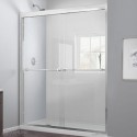 DreamLine Duet 44 to 48" Frameless Bypass Sliding Shower Door, Clear 5/16" Glass Door, Chrome Finish