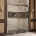 DreamLine Duet 56 to 60" Frameless Bypass Sliding Shower Door, Clear 5/16" Glass Door, Chrome Finish